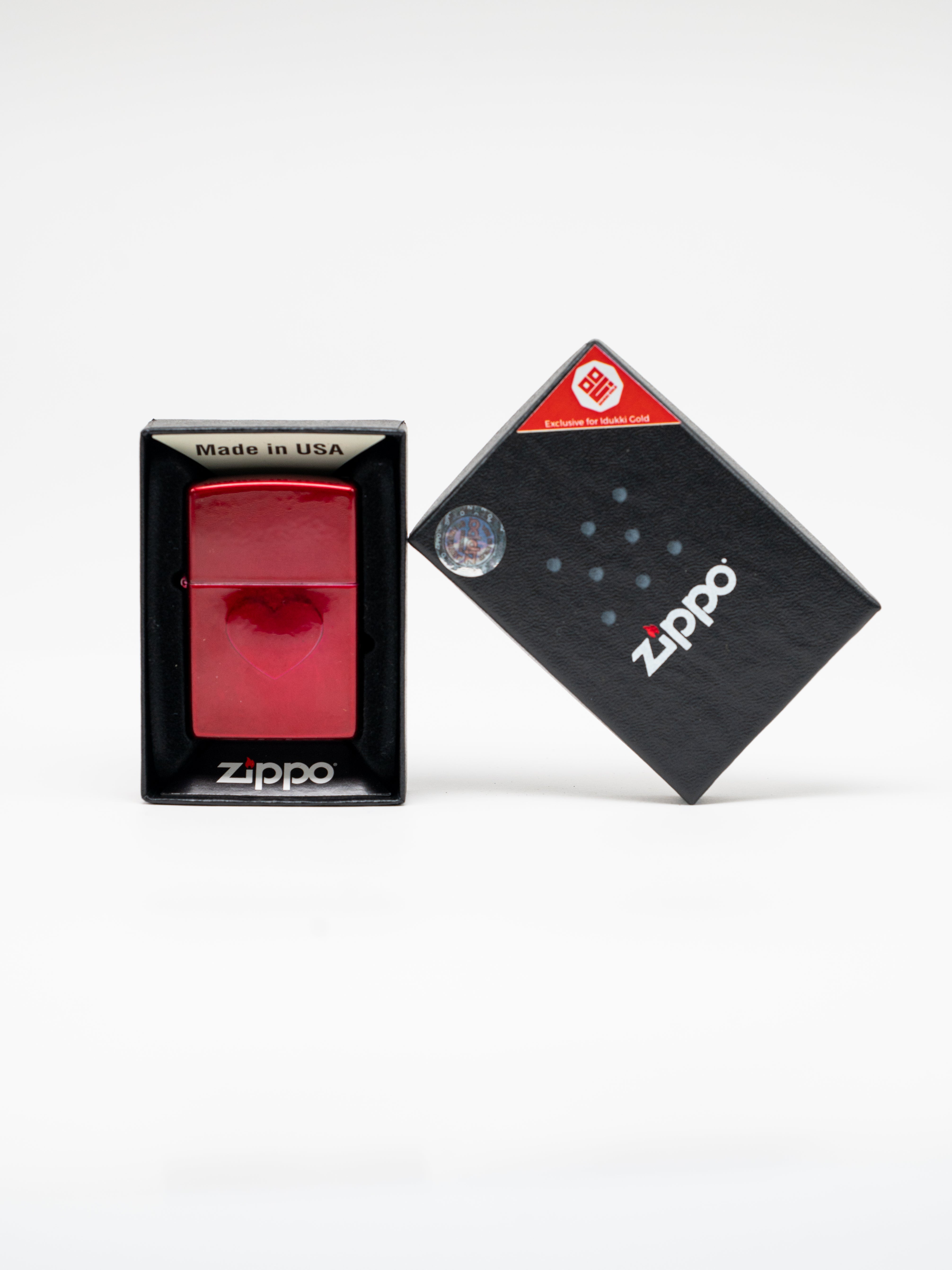Zippo Stamped Heart Design