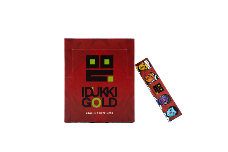 Idukki Gold King Size Slim Rolling Paper - Faces Edition