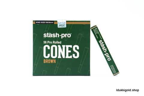 Stash pro King Size Pre roll cone brown